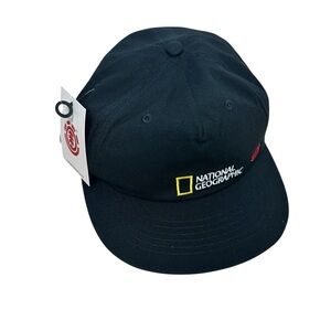 Element x National Geographic Black and Yellow Logo Cap